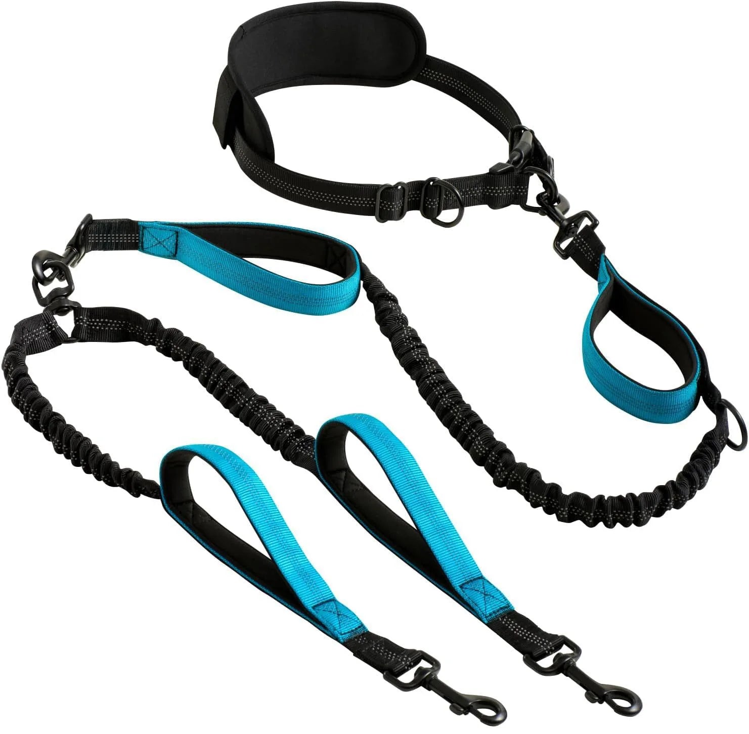 1 Pc Explosion-Proof Short Elastic Buffer Pet Leash One-Hand Drag Two-Walking Rope Running Dog Accessories for Small Large Dogs