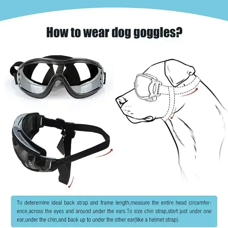 Dog Goggles Glasses Dog Sunglasse Eye-wear Pet Eye Protection Anti-UV