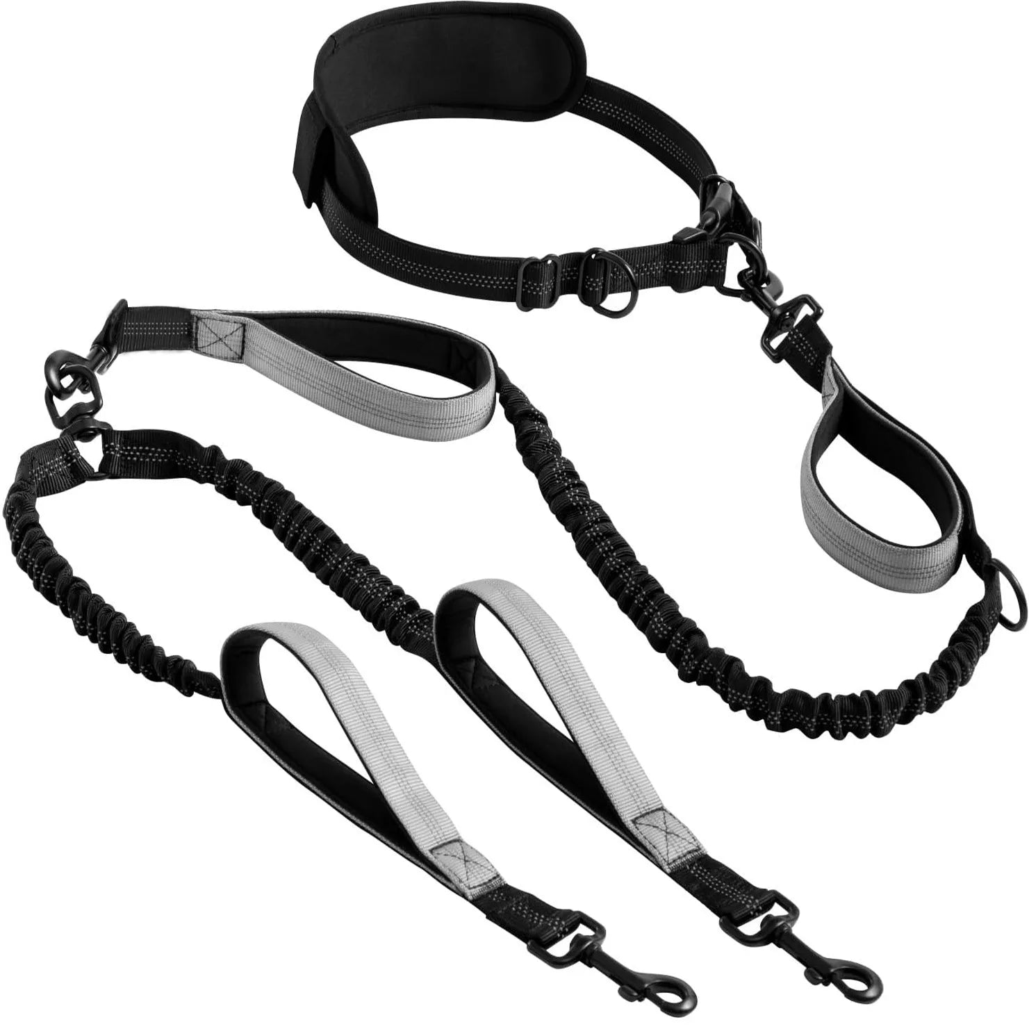 1 Pc Explosion-Proof Short Elastic Buffer Pet Leash One-Hand Drag Two-Walking Rope Running Dog Accessories for Small Large Dogs