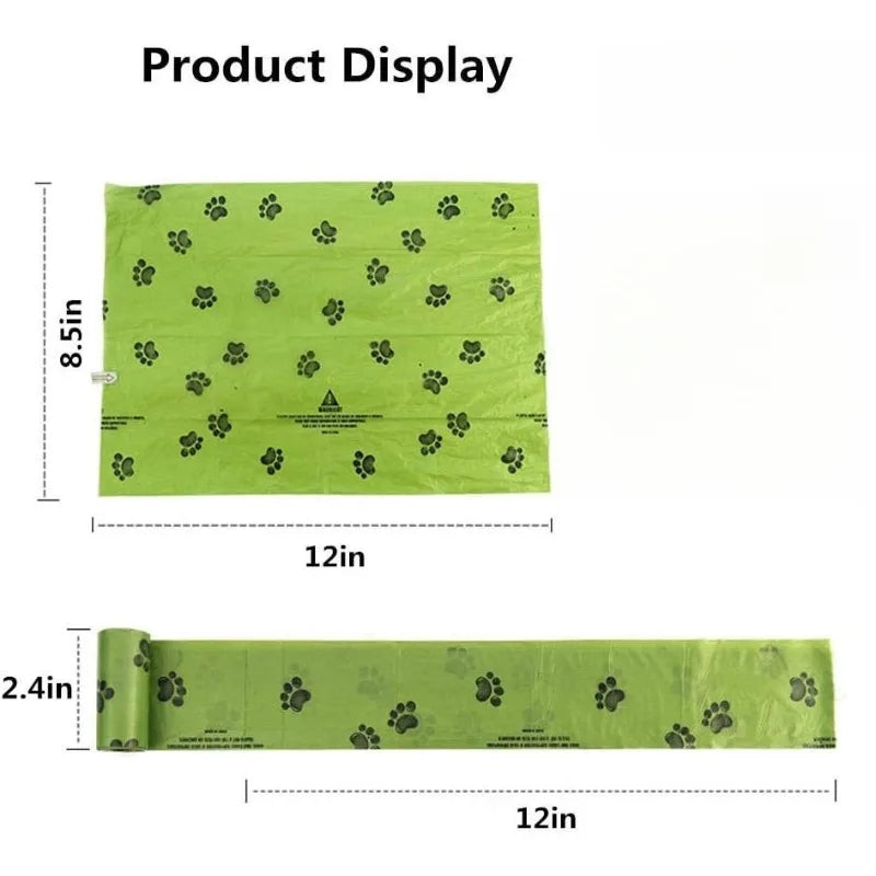 Dog Poop Bags Wholesale Disposable Pet Waste Bags with Dispenser 120 Bags 8 Rolls