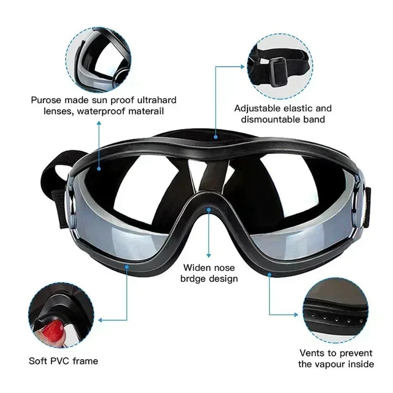 Dog Goggles Glasses Dog Sunglasse Eye-wear Pet Eye Protection Anti-UV