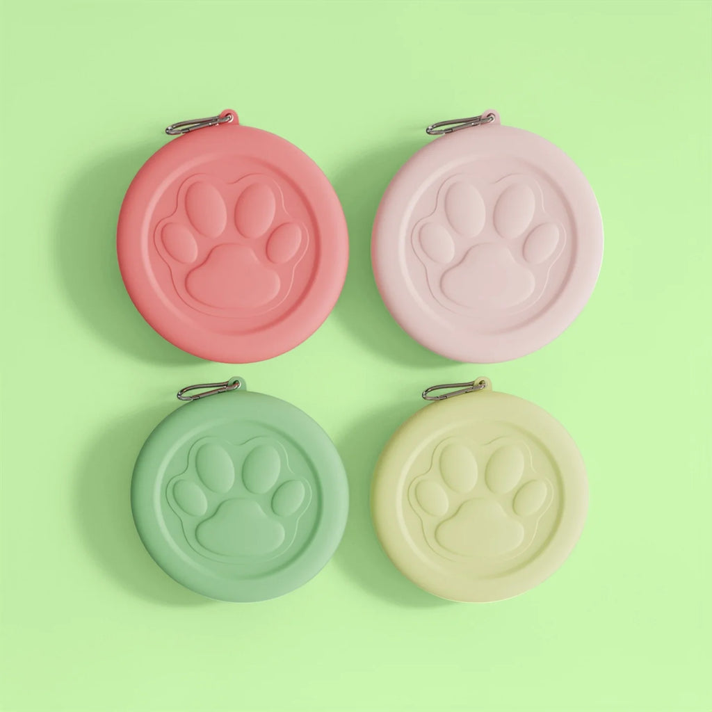 Portable Outdoor Pet Bowl: 2-in-1 Travel Dog Food Dish with Treat Compartment