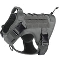 Dog Harness,Tactical Dog Harness with Handle,No-Pull Service Dog Vest with Hook & Loop Panels,Adjustable Dog Vest Harness for Wa