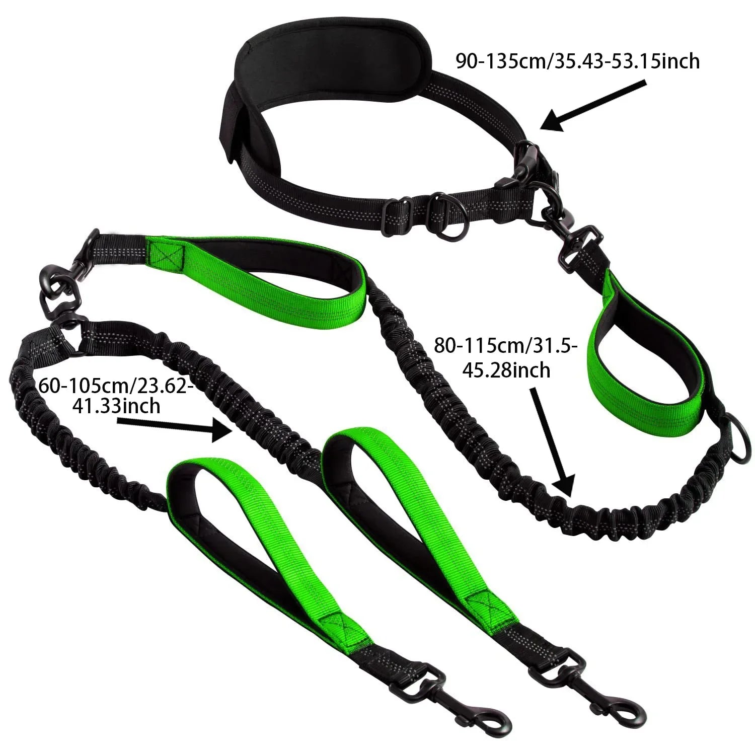 1 Pc Explosion-Proof Short Elastic Buffer Pet Leash One-Hand Drag Two-Walking Rope Running Dog Accessories for Small Large Dogs