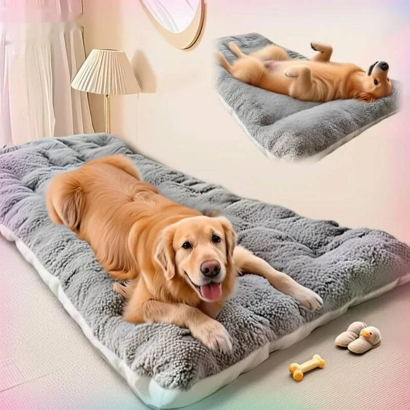 Large Size Dog Bed Mat - Sleeping Pad for Winter Use Keep Warm Double-sided